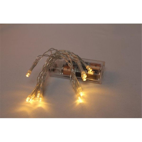 Perfect Holiday Battery Operated 10 LED String Light Warm White 600062